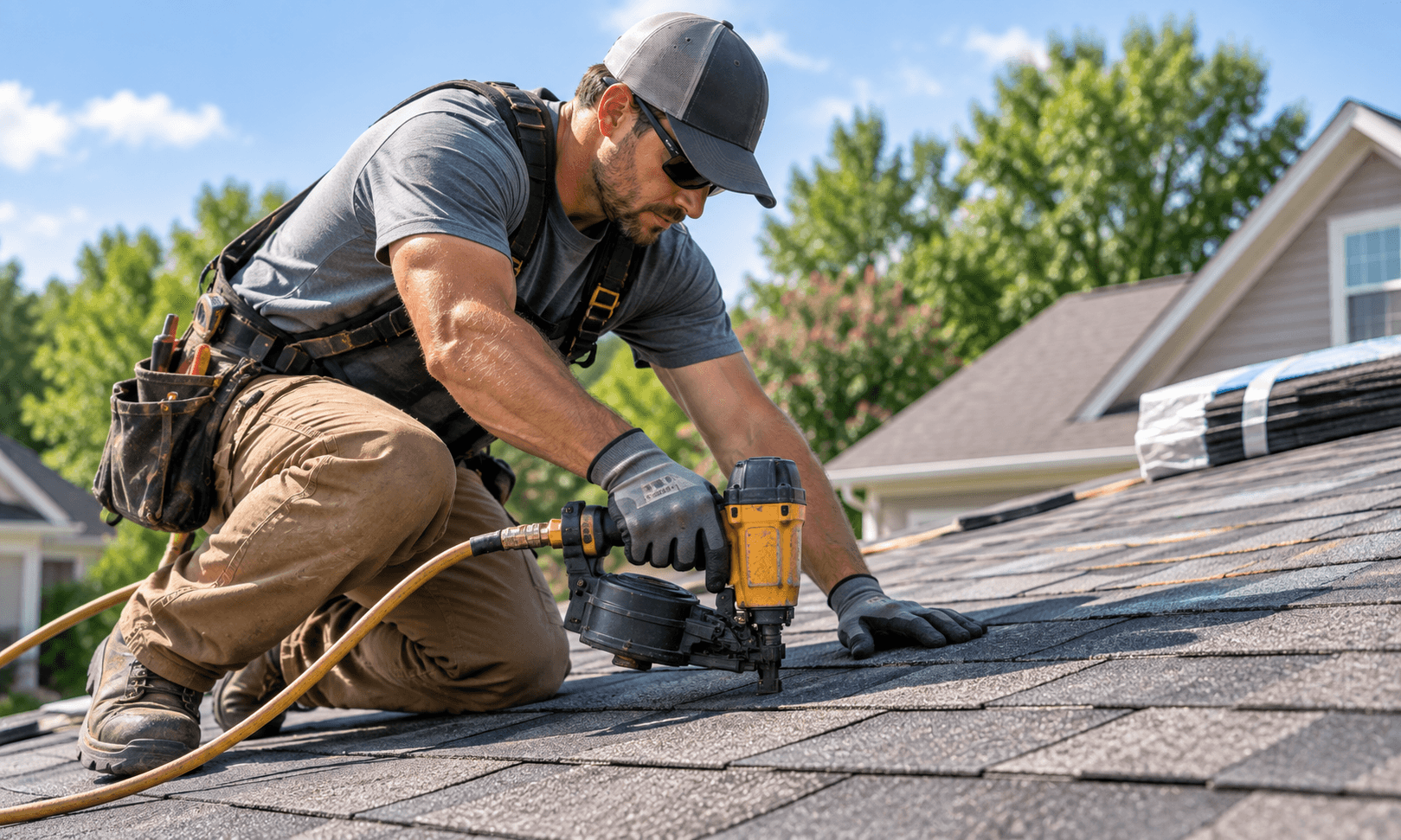 Roofing service work